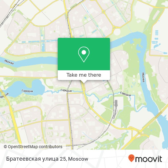 Братеевская улица 25 map