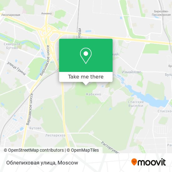 Облепиховая улица map