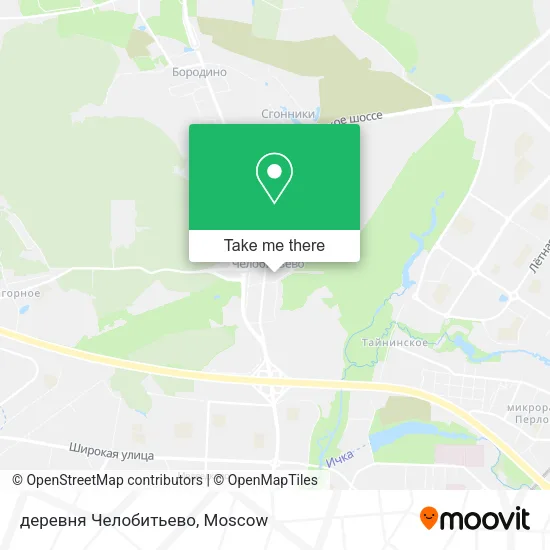 деревня Челобитьево map