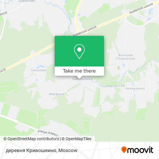 деревня Кривошеино map