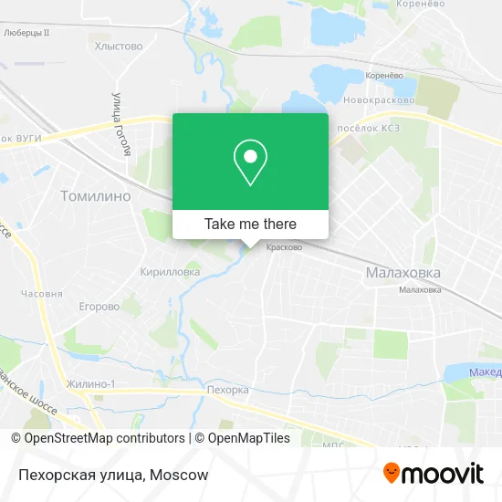 Пехорская улица map