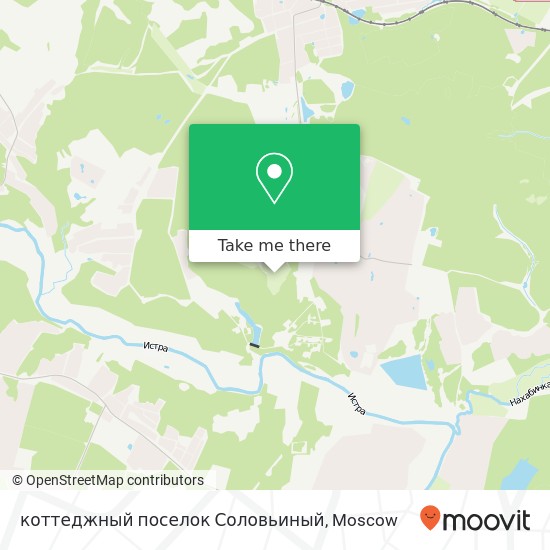 коттеджный поселок Соловьиный map