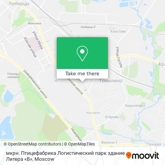 мкрн. Птицефабрика Логистический парк здание Литера «В» map