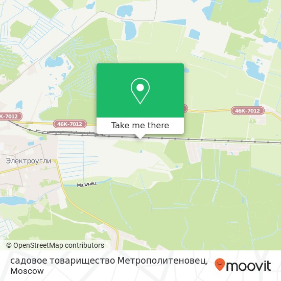 садовое товарищество Метрополитеновец map