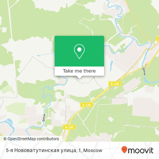 5-я Нововатутинская улица, 1 map