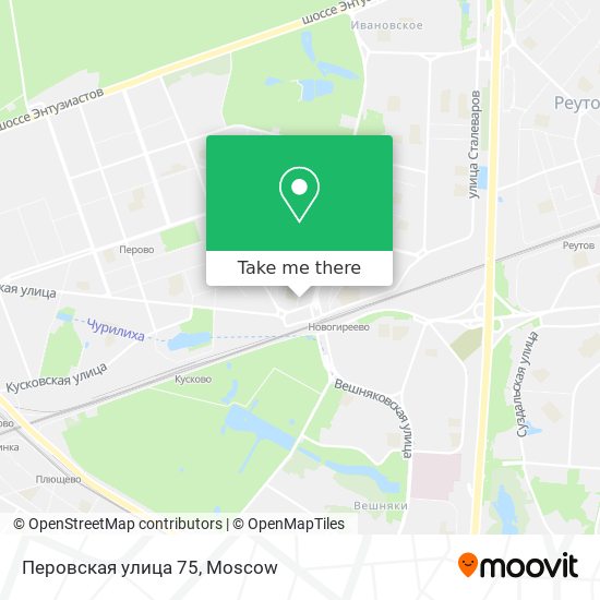 Перовская улица 75 map