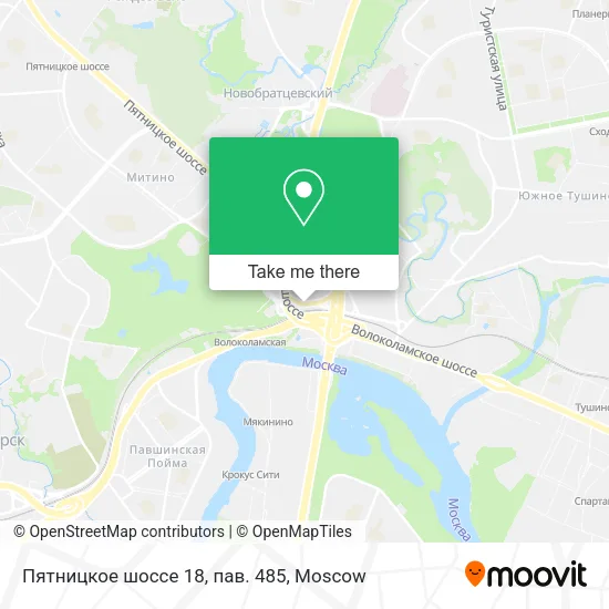 Пятницкое шоссе 18, пав. 485 map