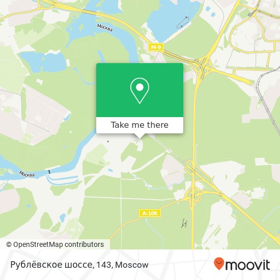 Рублёвское шоссе, 143 map