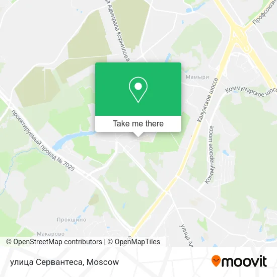 улица Сервантеса map