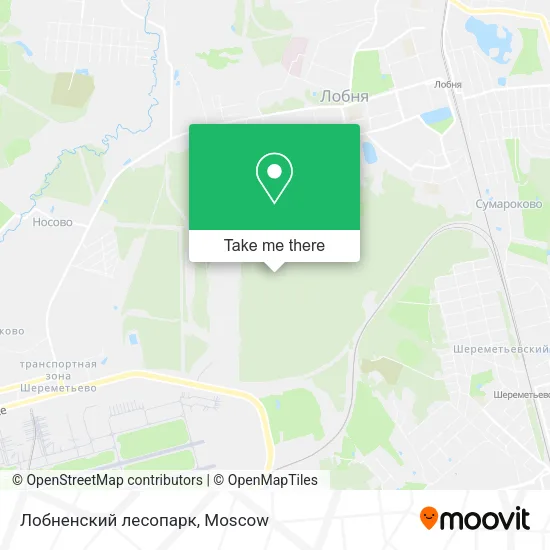 Лобненский лесопарк map