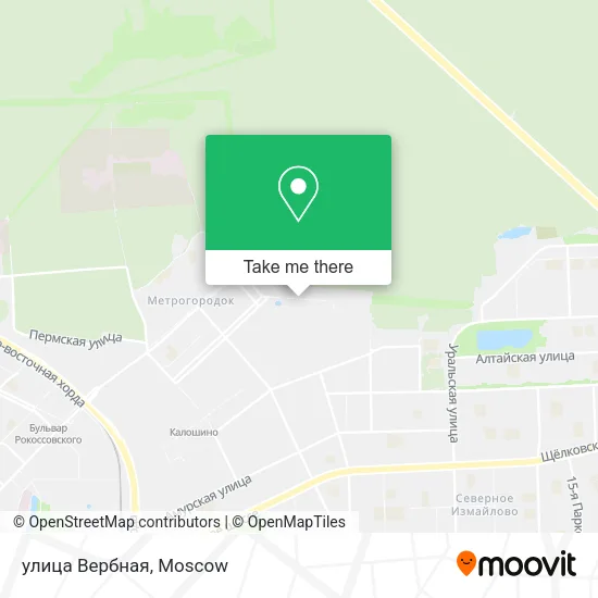 улица Вербная map
