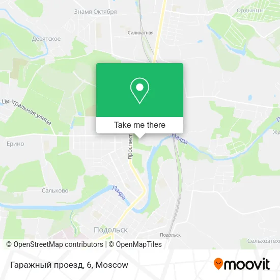 Гаражный проезд, 6 map