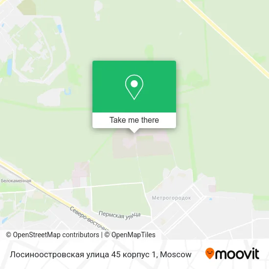 Лосиноостровская улица 45 корпус 1 map