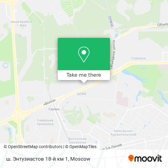 ш. Энтузиастов 18-й км 1 map