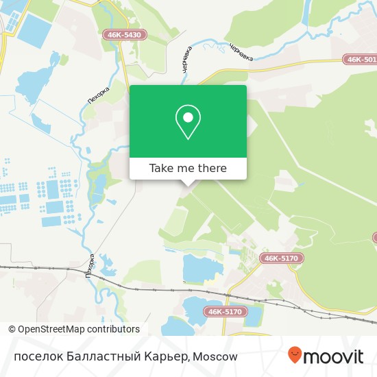 поселок Балластный Карьер map