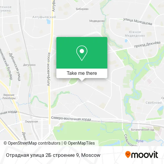 Отрадная улица 2Б строение 9 map