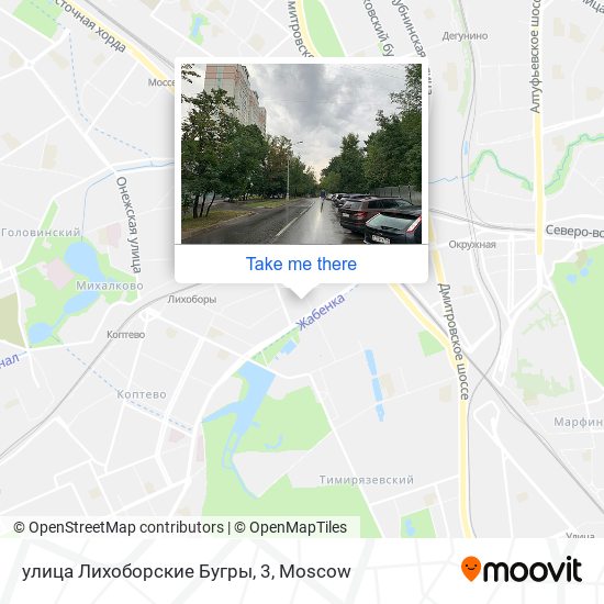 улица Лихоборские Бугры, 3 map