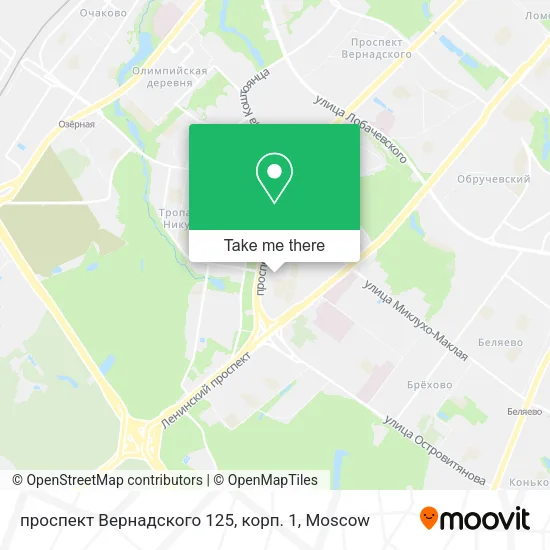 проспект Вернадского 125, корп. 1 map