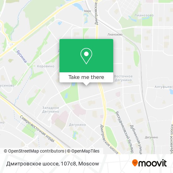 Дмитровское шоссе, 107с8 map