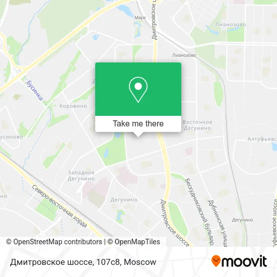 Дмитровское шоссе, 107с8 map
