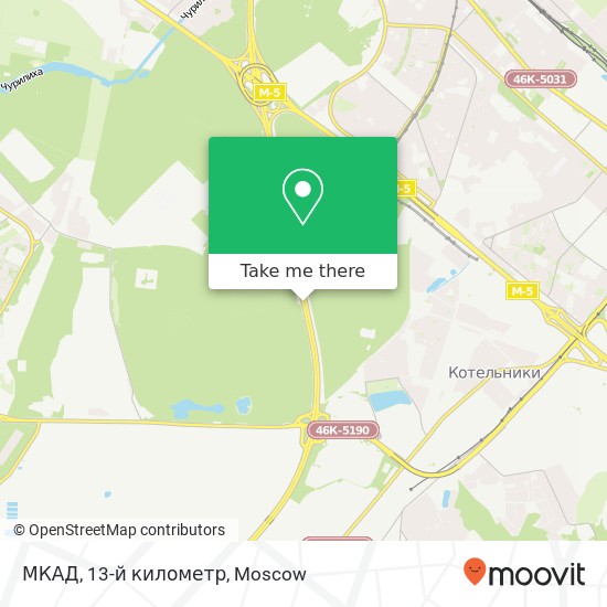 МКАД, 13-й километр map