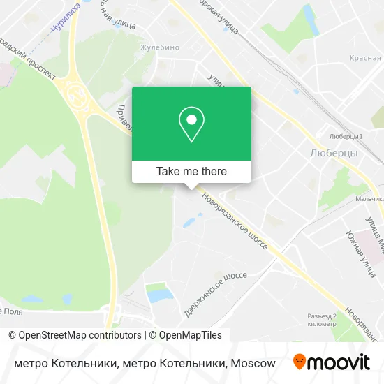 метро Котельники, метро Котельники map