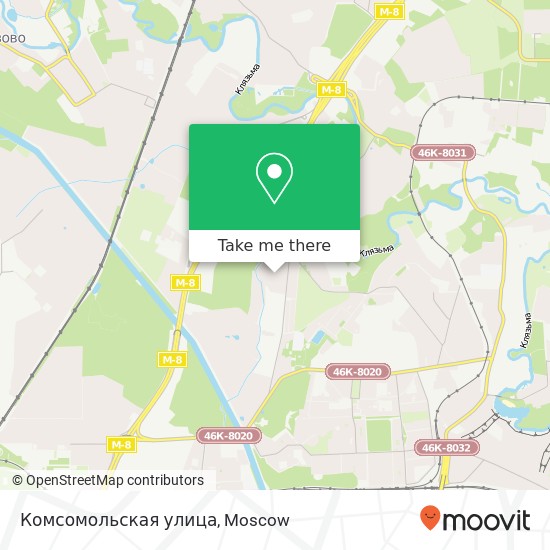 Комсомольская улица map