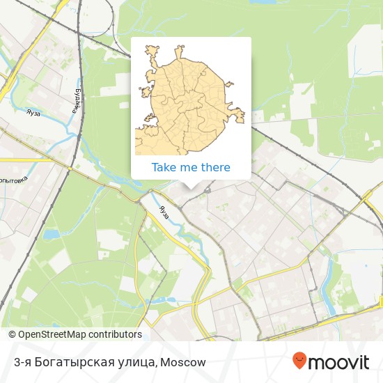 3-я Богатырская улица map