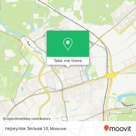 переулок Зельев 10 map