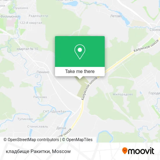 кладбище Ракитки map