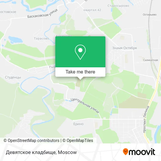 Девятское кладбище map