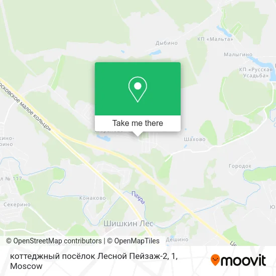 коттеджный посёлок Лесной Пейзаж-2, 1 map