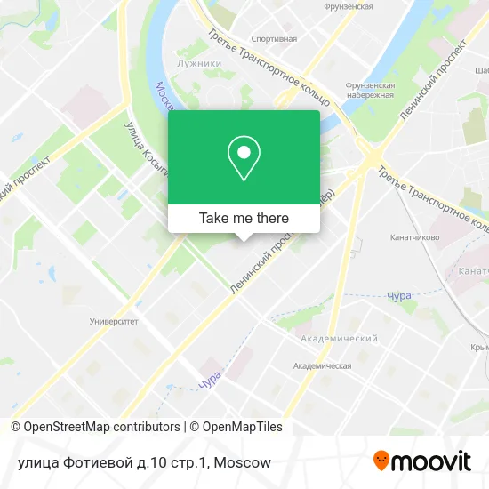 улица Фотиевой д.10 стр.1 map