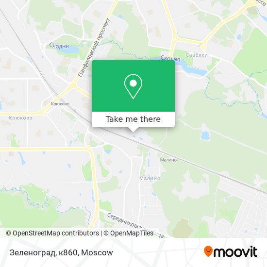 Зеленоград, к860 map