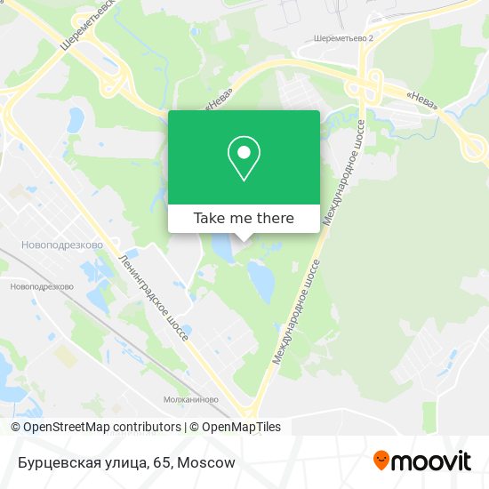 Бурцевская улица, 65 map