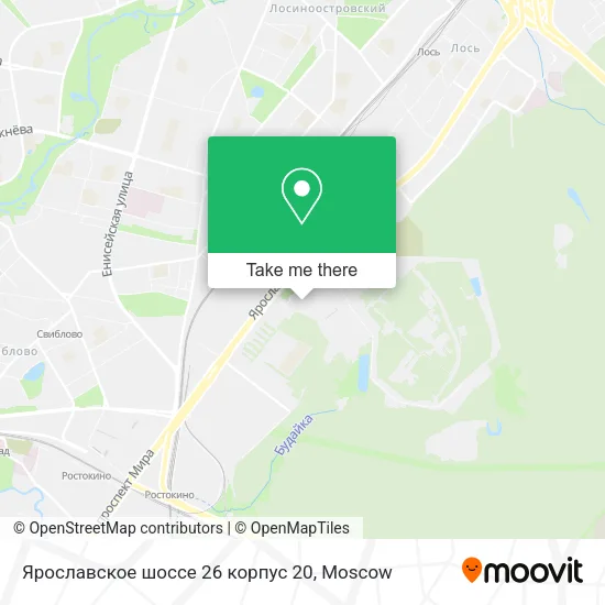 Ярославское шоссе 26 корпус 20 map