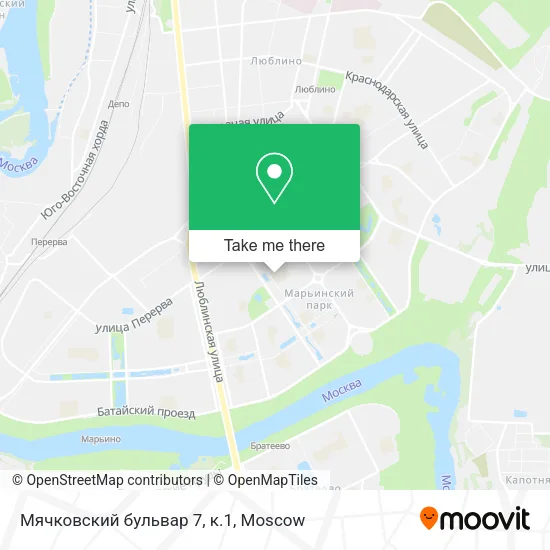 Мячковский бульвар 7, к.1 map