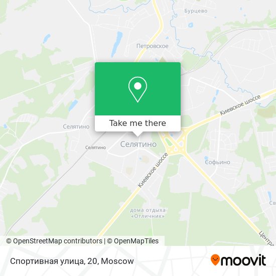 Спортивная улица, 20 map