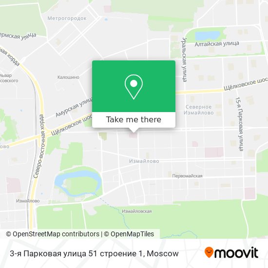 3-я Парковая улица 51 строение 1 map