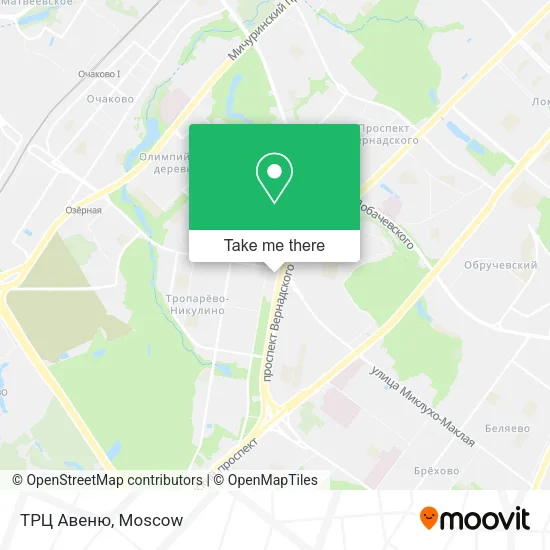 ТРЦ Авеню map