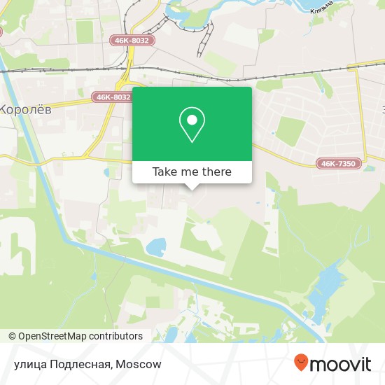 улица Подлесная map