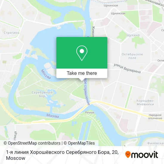 1-я линия Хорошёвского Серебряного Бора, 20 map