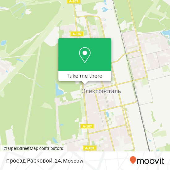 проезд Расковой, 24 map