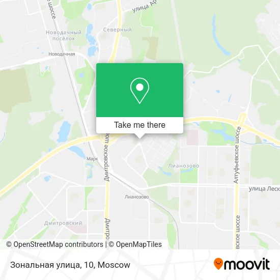 Зональная улица, 10 map