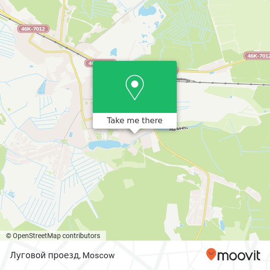 Луговой проезд map