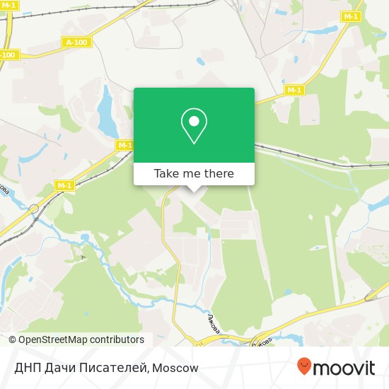 ДНП Дачи Писателей map