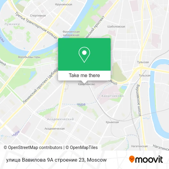 улица Вавилова 9А строение 23 map
