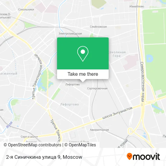 2-я Синичкина улица 9 map