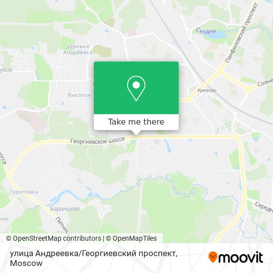 улица Андреевка / Георгиевский проспект map