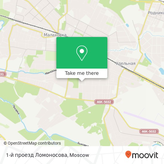 1-й проезд Ломоносова map